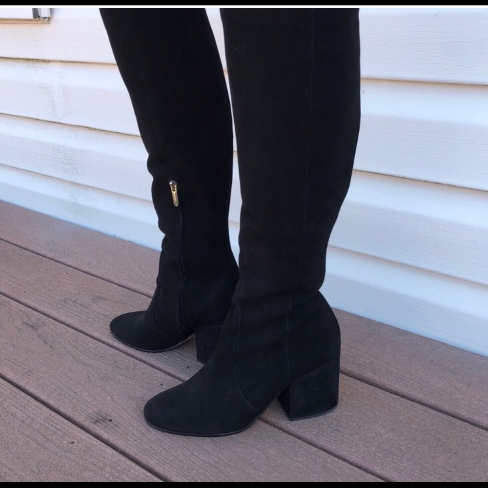 Sam Edelman knee high boots chunky heel